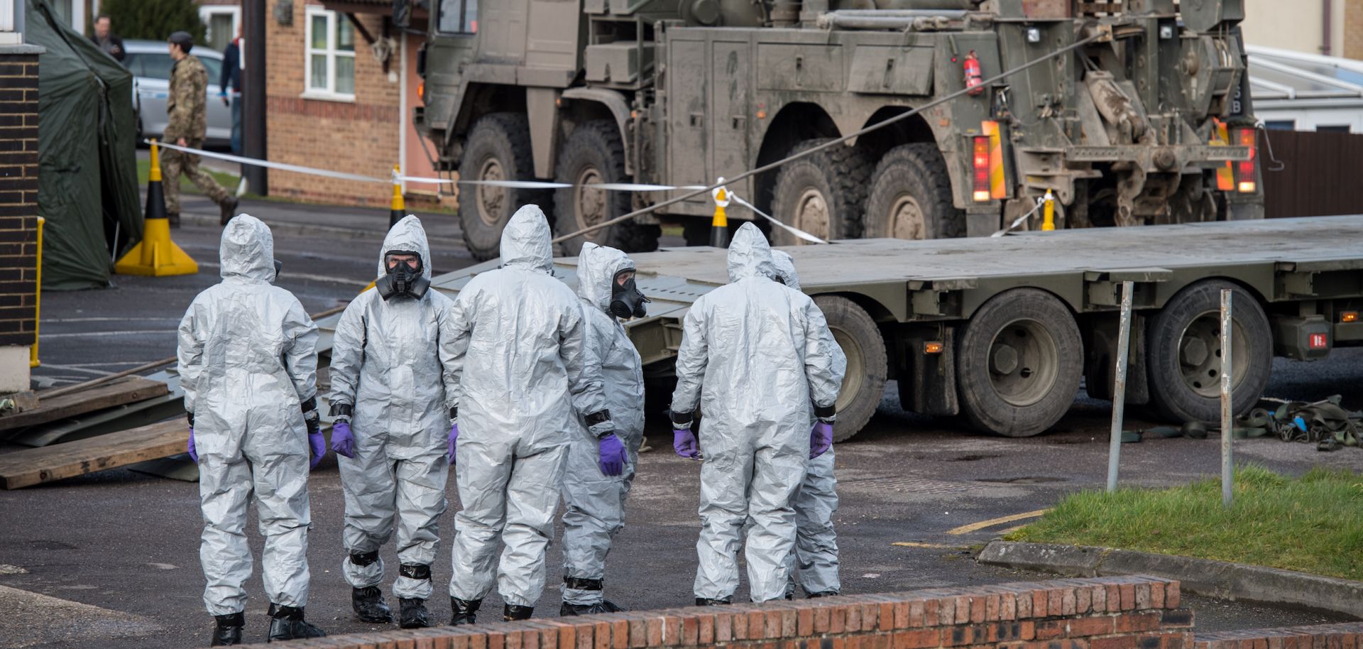 Scene of investigation near Sergei Skripal's London home