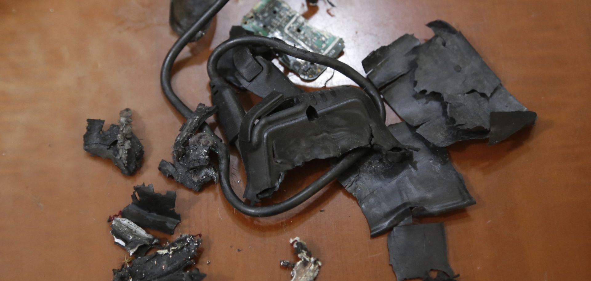 Remains of exploded pagers on Sept. 18 in southern Beirut.