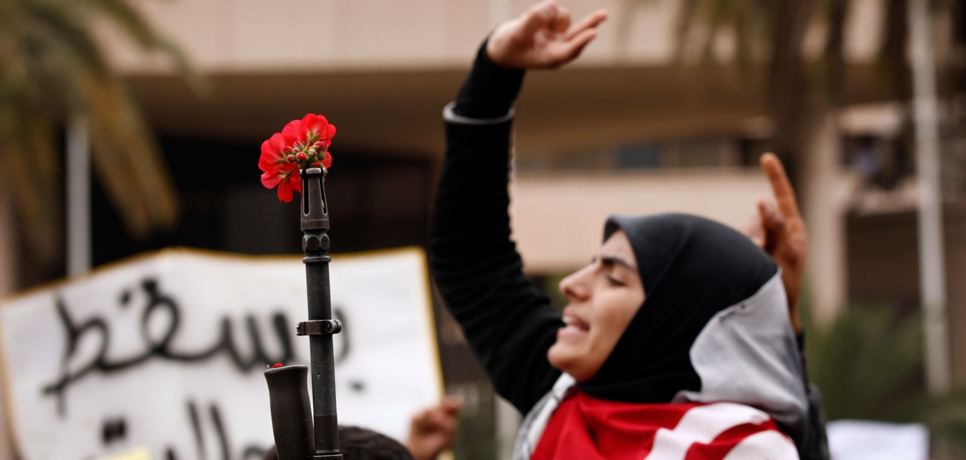 Protesters demand changes to Tunisia's newly formed government Jan. 20, 2011, less than a week after mass demonstrations forced longtime President Zine el Abedine Ben Ali to step down from office.