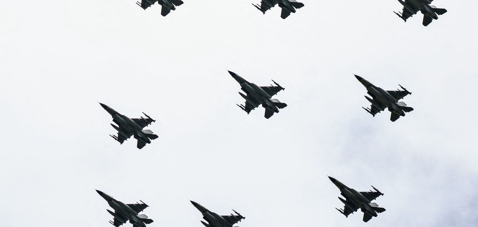 F-16 aircraft at the Danish Air Show on June 19, 2022, at Karup Airport, Denmark.