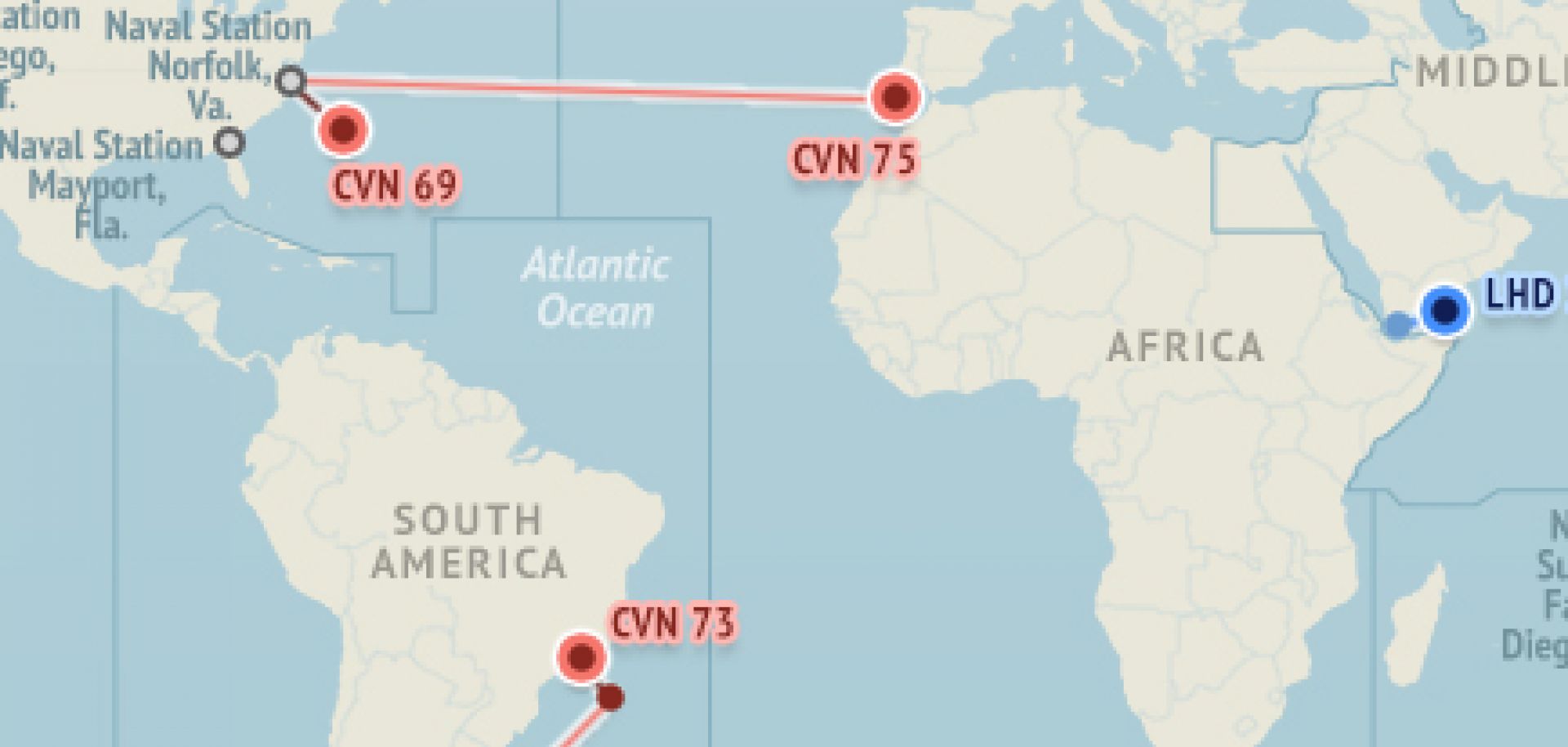 U.S. Naval Update Map: Nov. 26, 2015