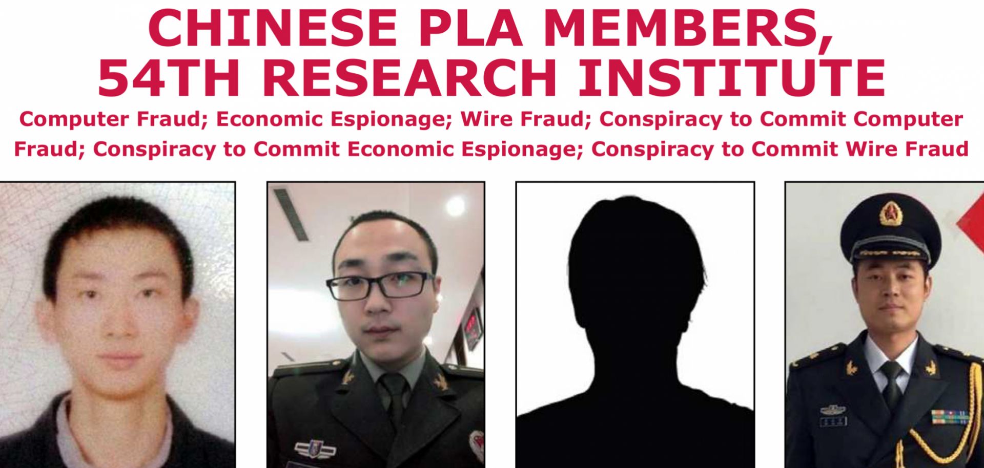 An FBI wanted poster listing four men allegedly behind the 2017 Equifax hack. The U.S. Department of Justice announced in a press release Feb. 10 that a federal grand jury in Atlanta had indicted four members of the Chinese People's Liberation Army in connection with the 2017 hack of the credit reporting agency Equifax.