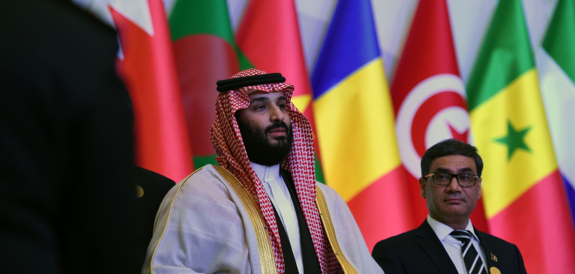 Saudi Crown Prince Mohammed bin Salman poses for a picture at a meeting of the Islamic Military Counter Terrorism Coalition in Riyadh.