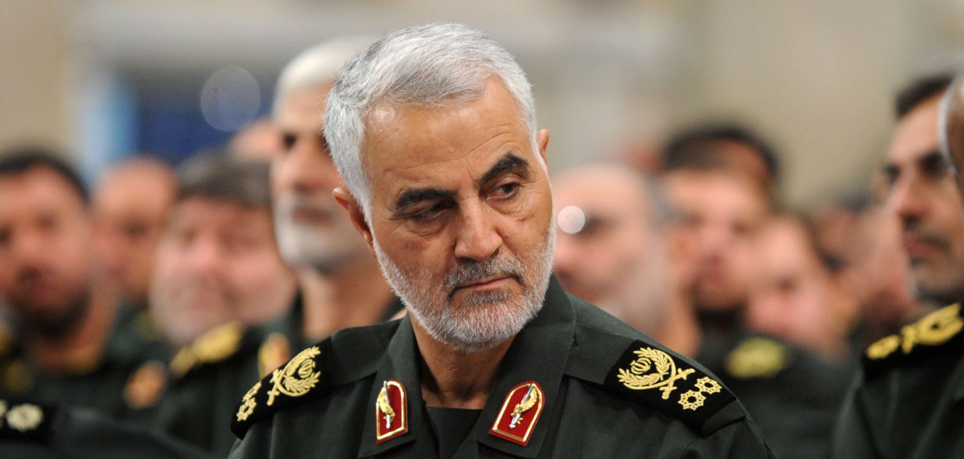 Iranian Quds Force Cmdr. Qassem Soleimani attends a meeting with the Islamic Revolution Guards Corps in Tehran on Sept. 18, 2016. 