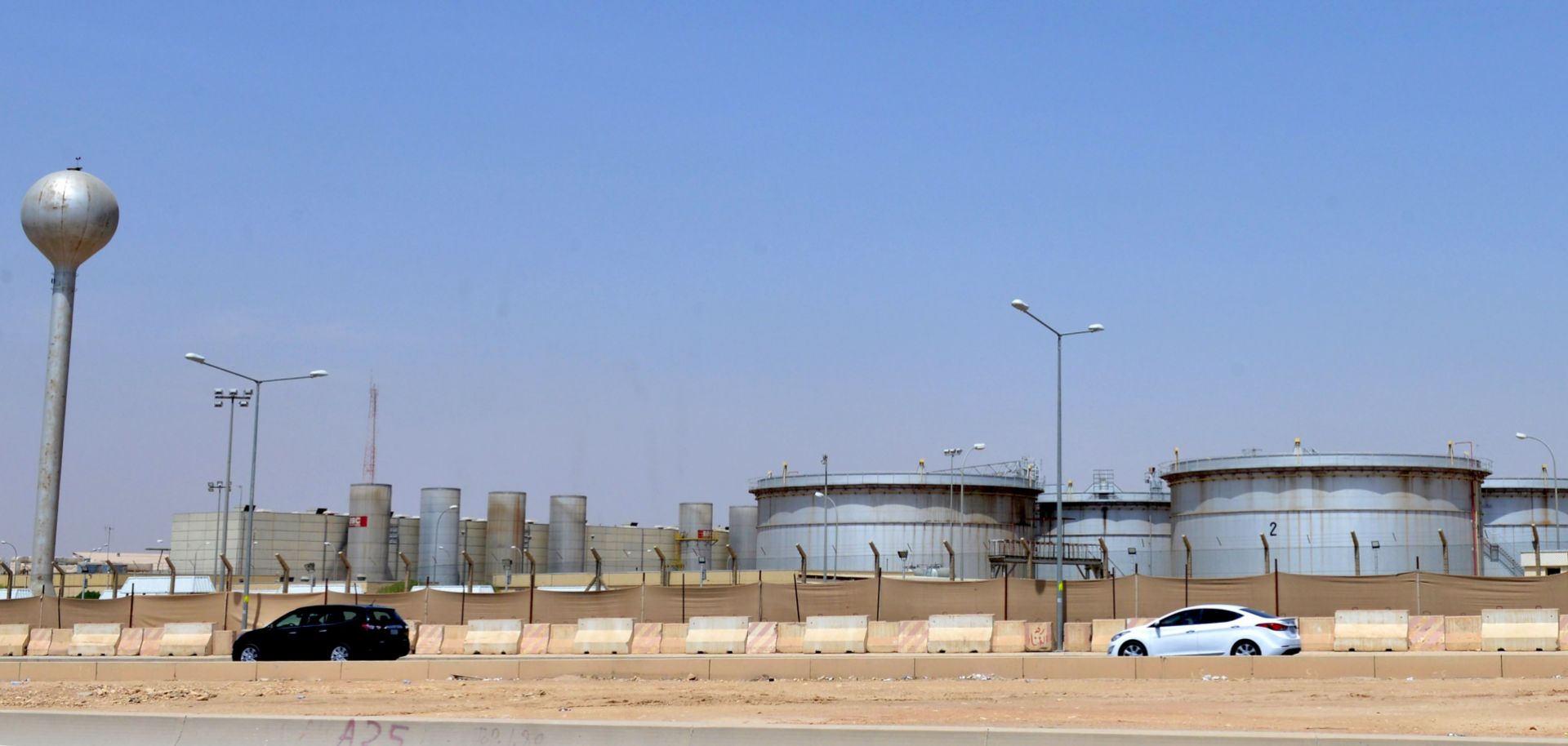 This photo shows a Saudi Aramco facility just outside Riyadh.