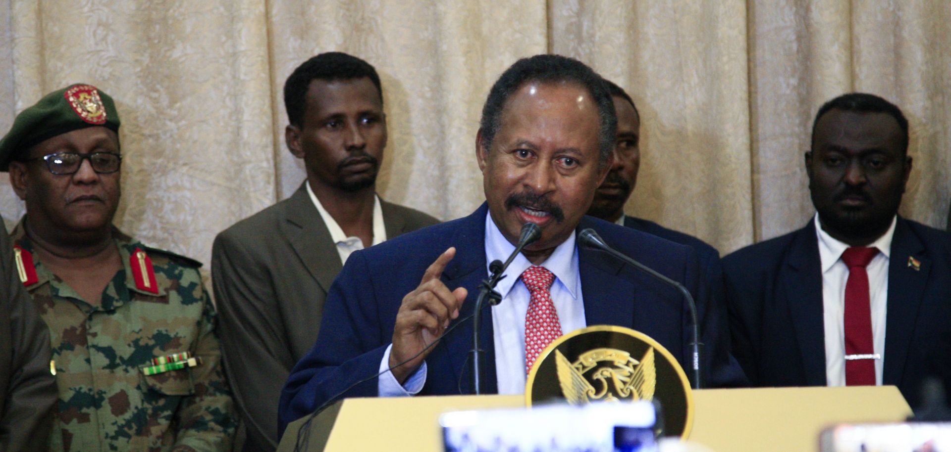 Abdallah Hamdok, Sudan's interim prime minister