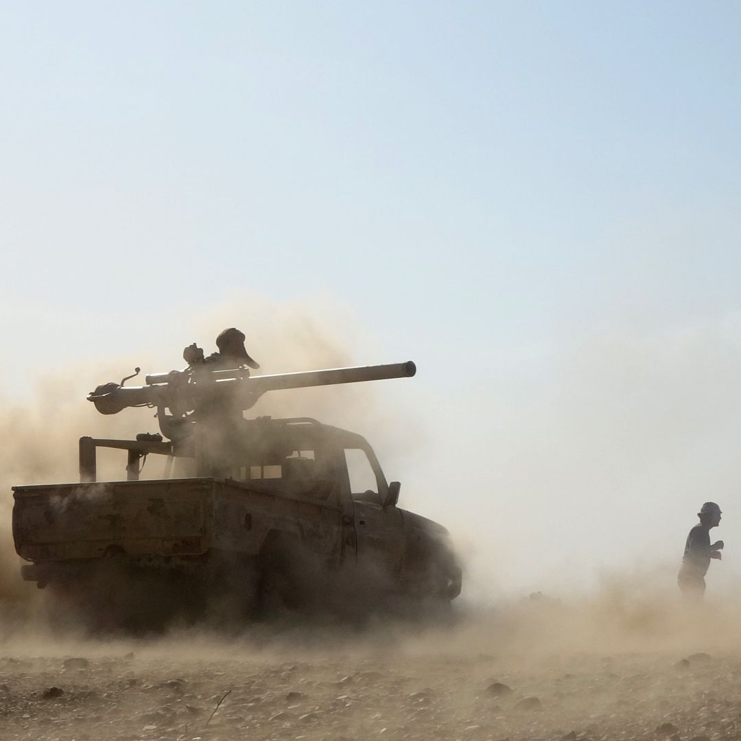 Saudi-backed government troops repel a Houthi rebel offensive in Yemen’s oil-rich Marib province on Feb. 14, 2021. Saudi-backed government troops repel a Houthi rebel offensive in Yemen’s oil-rich Marib province on Feb. 14, 2021.