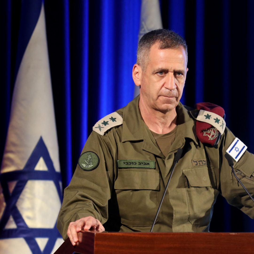 Israeli Defense Forces Chief of Staff Aviv Kochavi is seen in Jerusalem on Nov. 29, 2021, after Israeli Prime Minister Bennett said Iran was re-entering talks on its nuclear program to seek sanctions relief in exchange for ''almost nothing.''