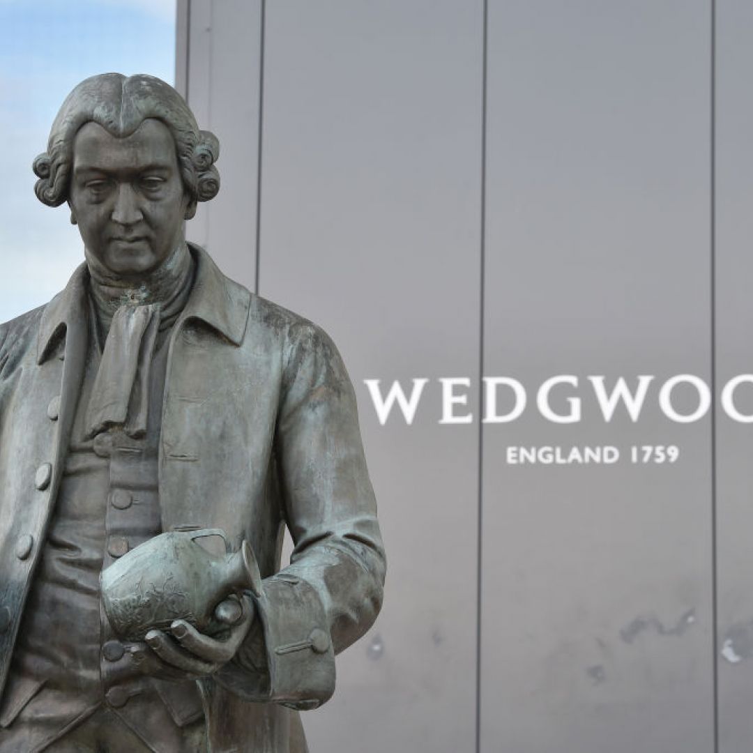 British fine china company Wedgwood on Oct. 14, 2020, in Stoke-on-Trent Staffordshire, England. 