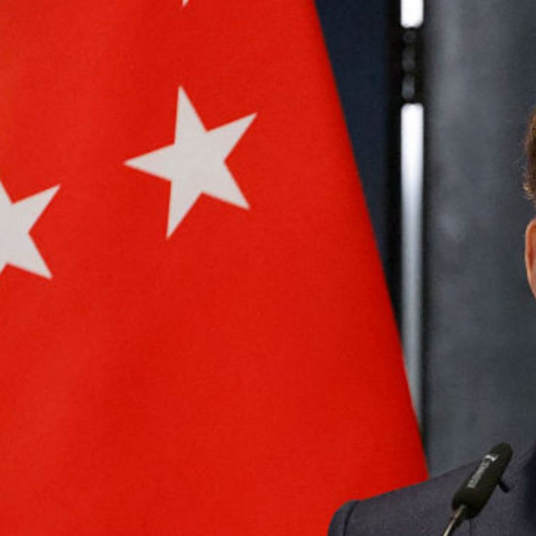 French President Emmanuel Macron holds a press briefing during his trip to Singapore on May 30, 2025. French President Emmanuel Macron holds a press briefing during his trip to Singapore on May 30, 2025.