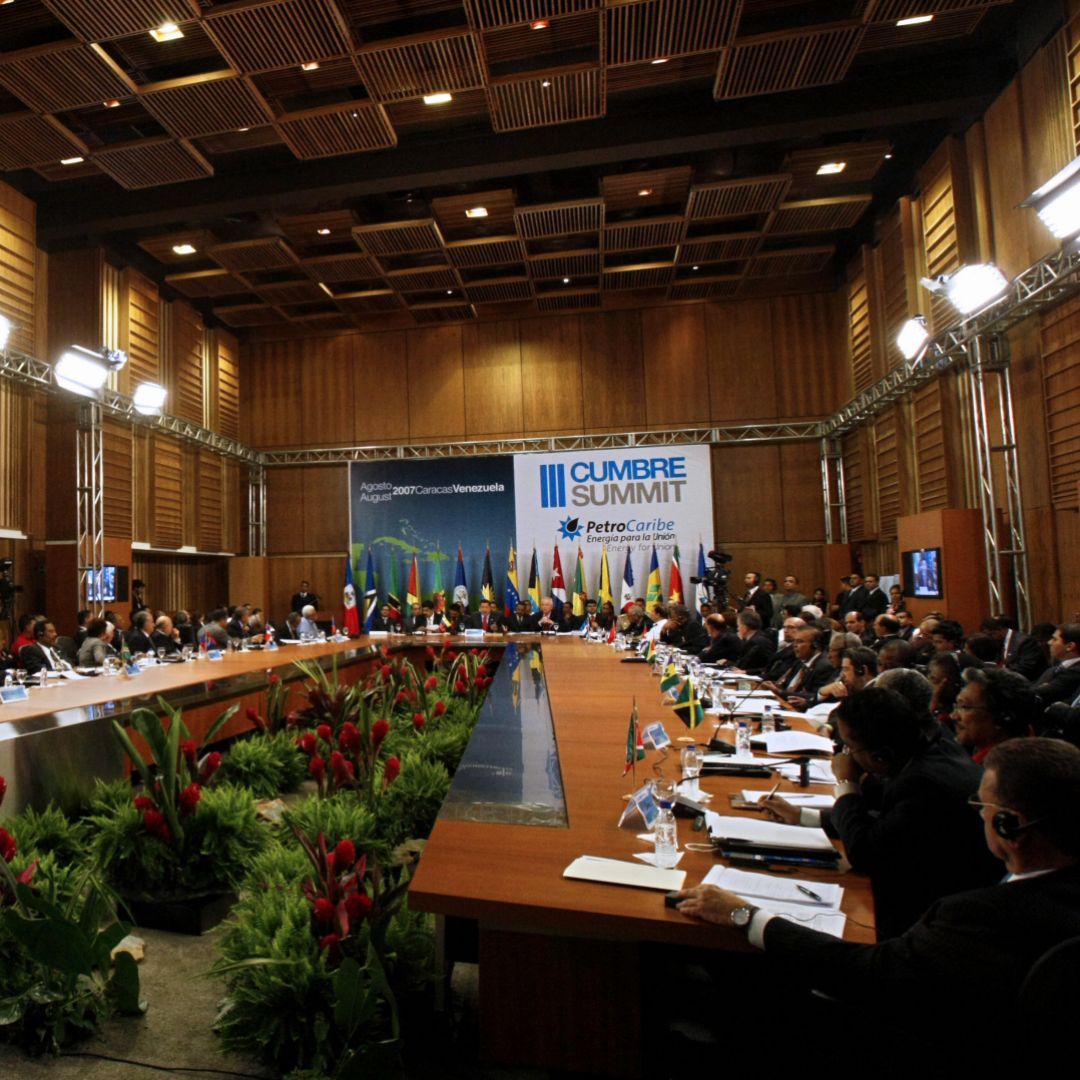 Guyana is a member of Petrocaribe, an alliance between Venezuela and Caribbean countries. The alliance's third summit was held in Caracas, Venezuela, in 2007.