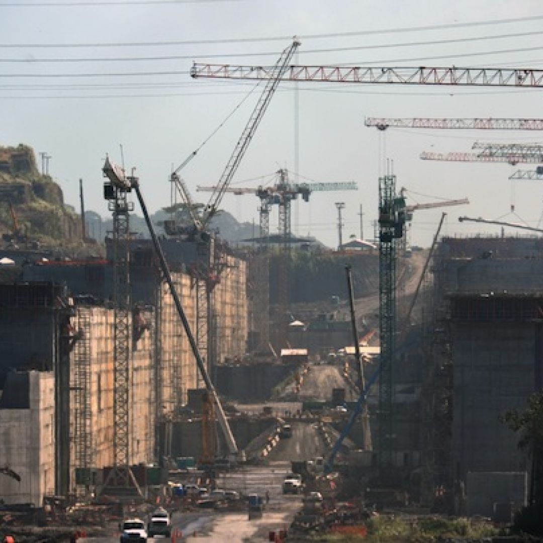The Panama Canal locks in Colon, 110 kilometers (68 miles) northwest of Panama City, Jan. 17, 2014. The Panama Canal locks in Colon, 110 kilometers (68 miles) northwest of Panama City, Jan. 17, 2014.